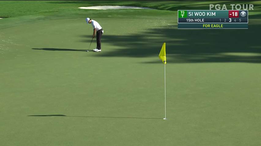 Si Woo Kim makes birdie on No. 15 in Round 4 at Wyndham