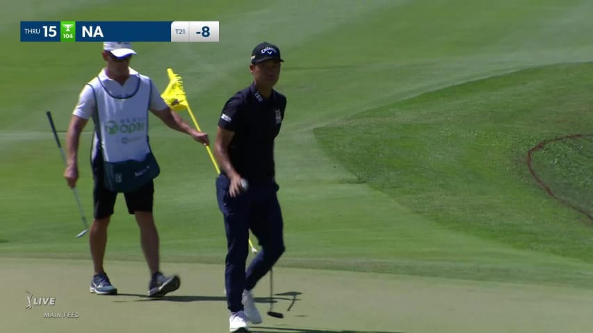 Kevin Na's wedge sets up birdie at Mexico Open
