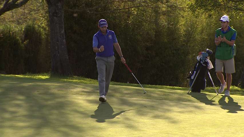 El amateur Matias Simaski mantiene su liderato con 8 golpes en el Copa Diners Club Mitad del Mundo Final