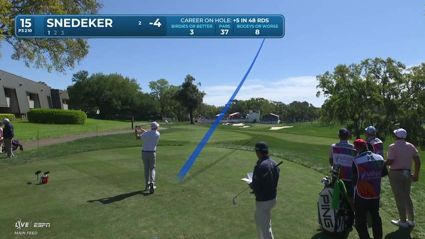 Brandt Snedeker’s 211-yard drive sets up 6-foot birdie at Valspar