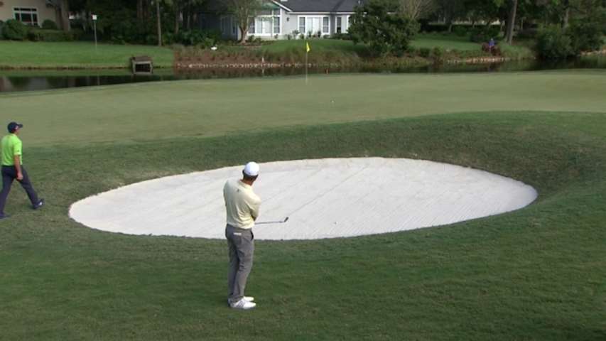 Lucas Glover’s third shot sets up birdie at the Web.com Tour Championship