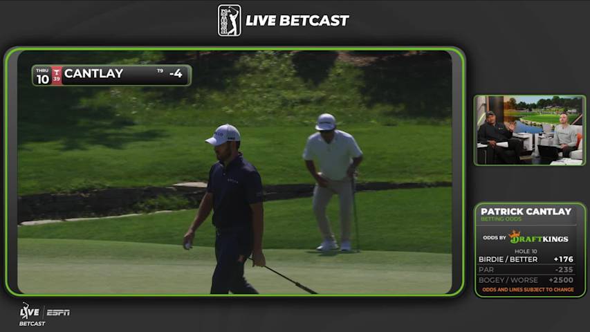 Patrick Cantlay gets up-and-down from 185 yards for birdie on No. 10 at BMW Championship