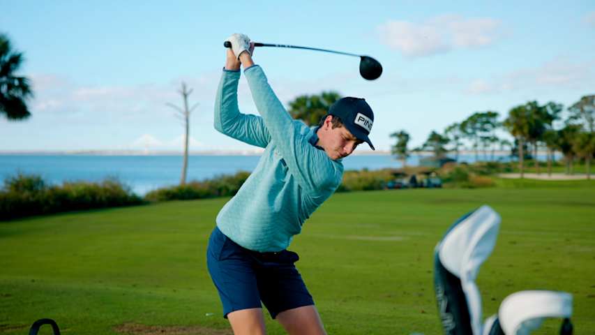 Teenager Mason Howell breaks down his swing