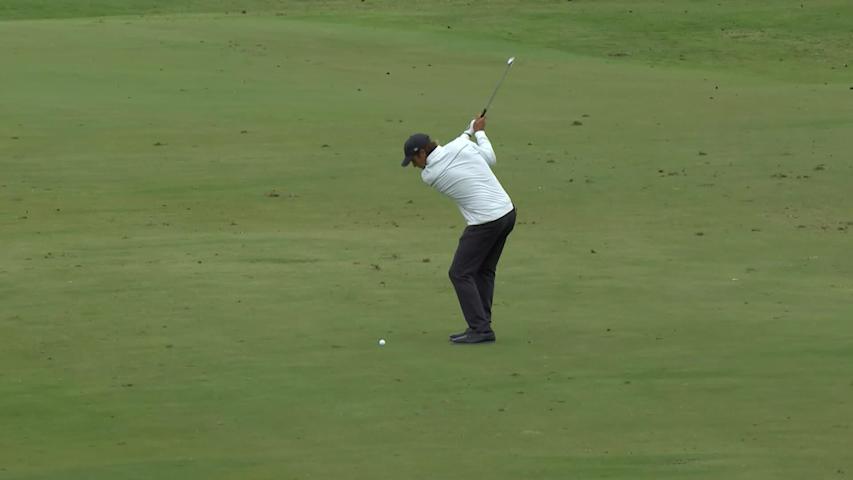 Mario Tiziani throws a dart to yield closing birdie at SAS Champ