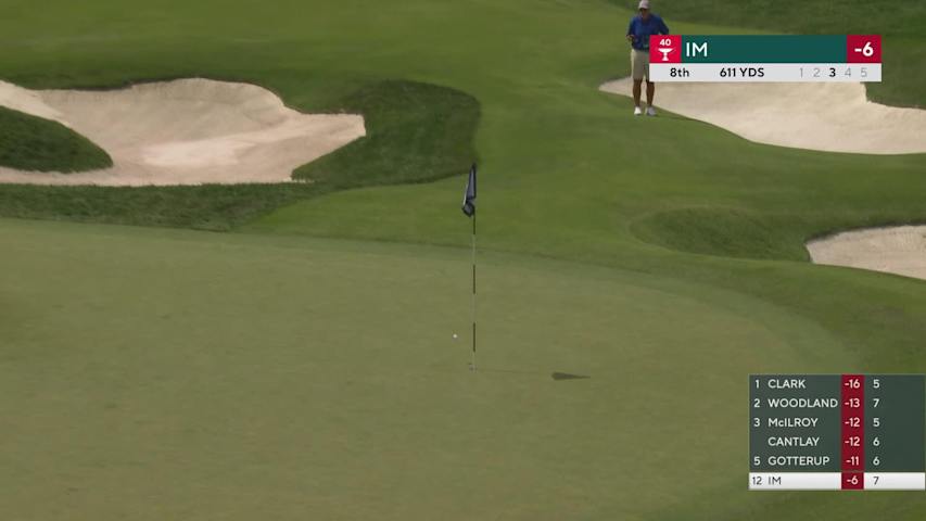 Sungjae Im holes 74-foot shot from rough for eagle on No. 8 at BMW Championship