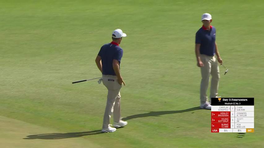 Henley/Bridgeman makes birdie on No. 6 at the 2026 Presidents Cup