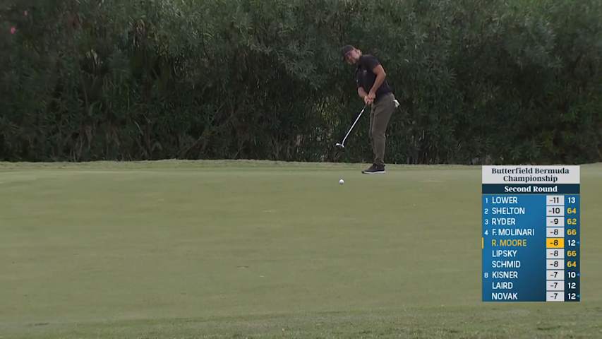 Ryan Moore sends in long birdie putt at Butterfield Bermuda