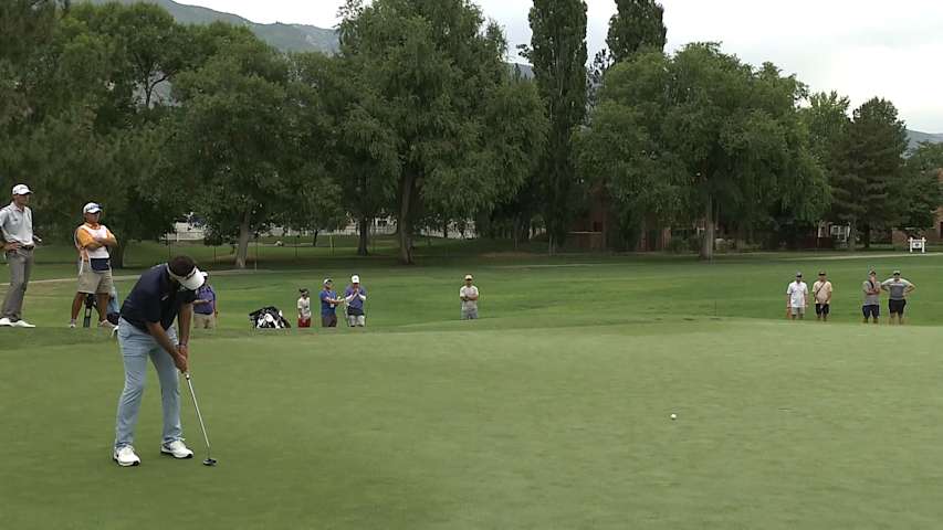 Brett Drewitt buries 19-foot birdie at Utah Championship