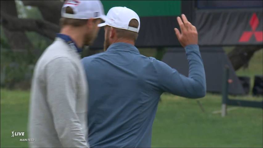 Kevin Chappell makes his 16-foot birdie putt at Valero