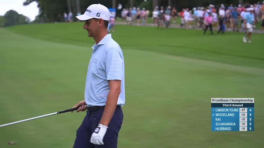 Mac Meissner makes birdie on No. 5 at Wyndham