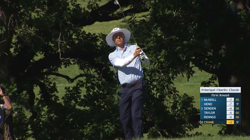 Ben Crane makes birdie on No. 18 at Principal Charity Classic