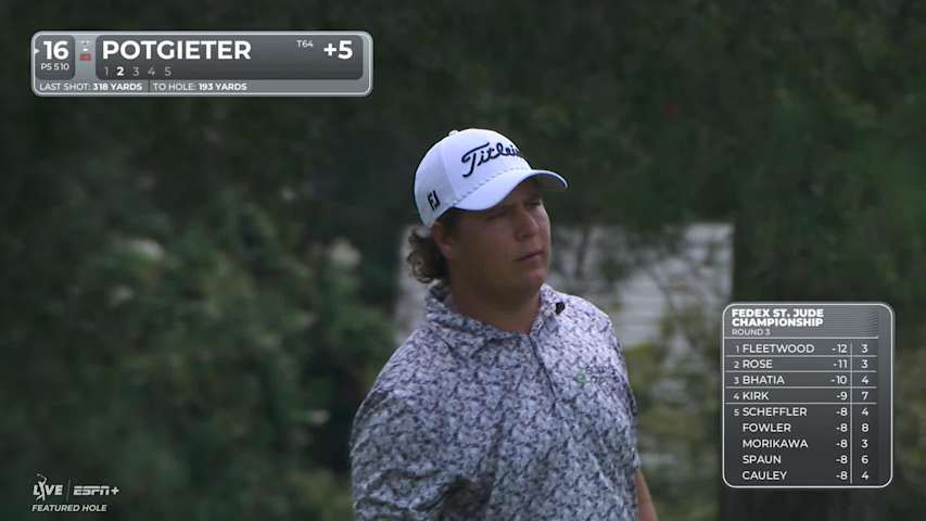Aldrich Potgieter makes birdie on No. 16 at FedEx St. Jude