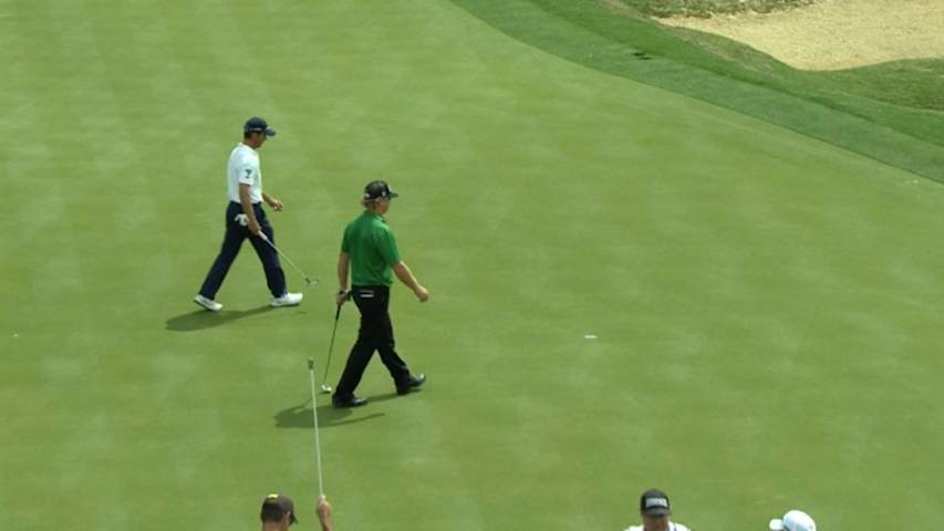 Charlie Beljan’s second shot on No. 17 yields birdie at Valero