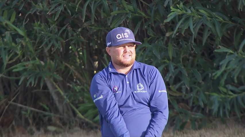Zac Blair makes birdie on No. 13 at Butterfield Bermuda
