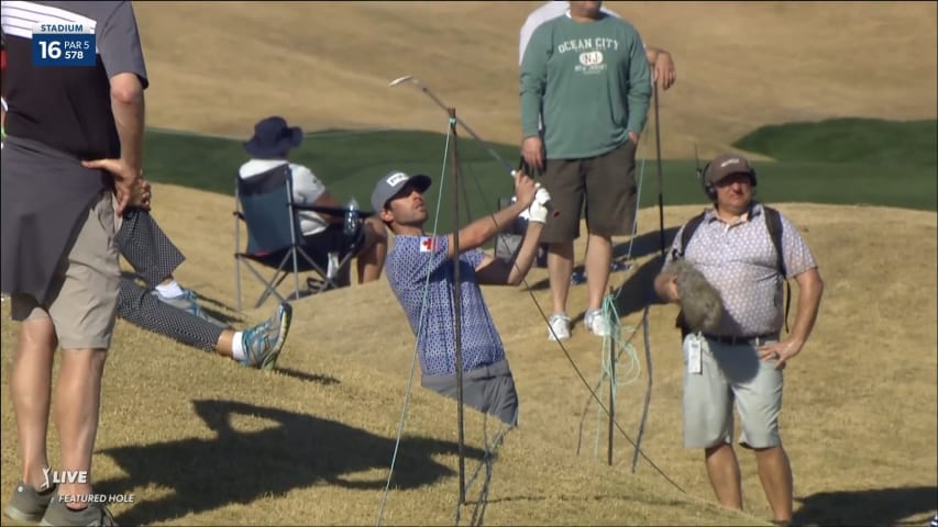 Harrison Endycott scrambles to make birdie at The American Express
