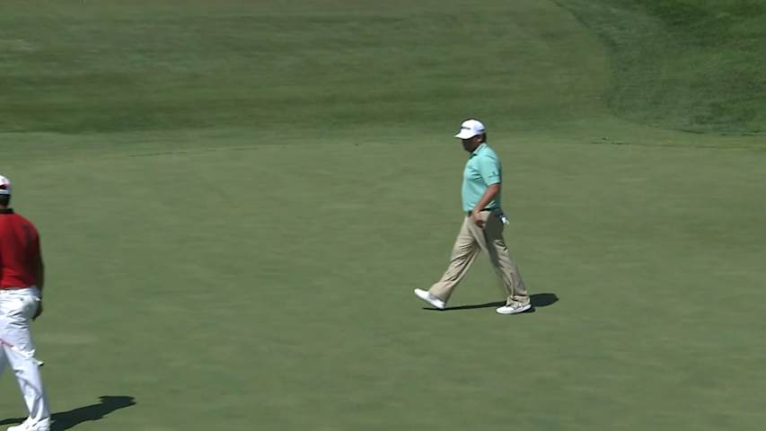 William McGirt makes long birdie putt from across the green at Nationwide Children's