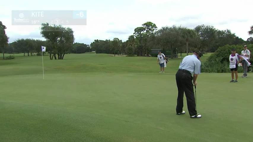 Tom Kite birdies No. 18 at TimberTech