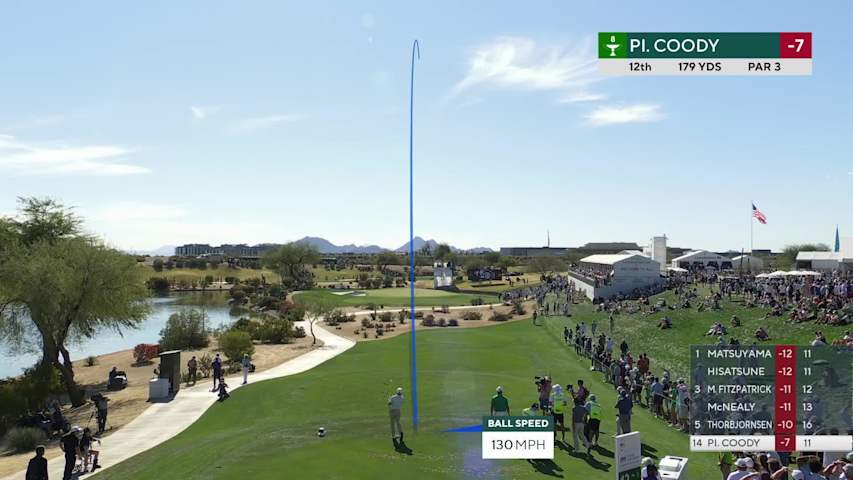 Pierceson Coody hits 177-yard tee shot to 5 feet, makes birdie on No. 12 at WM Phoenix Open