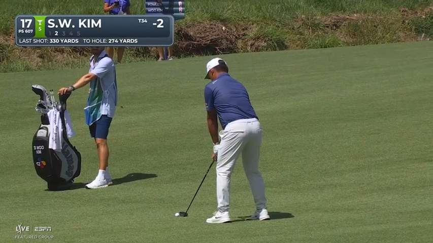 Si Woo Kim's 270-yard approach sets up birdie on No. 17 at BMW Championship