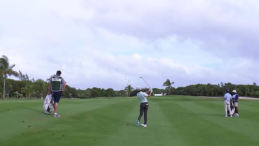 Trent Phillips makes birdie on No. 13 at Great Abaco Classic