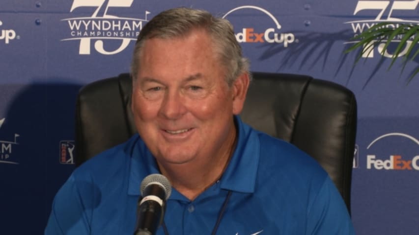 Lanny Wadkins on watching Jack Nicklaus clinic at age 16 before Wyndham