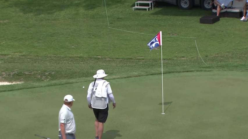 Freddie Jacobson makes birdie on No. 15 at Principal Charity Classic