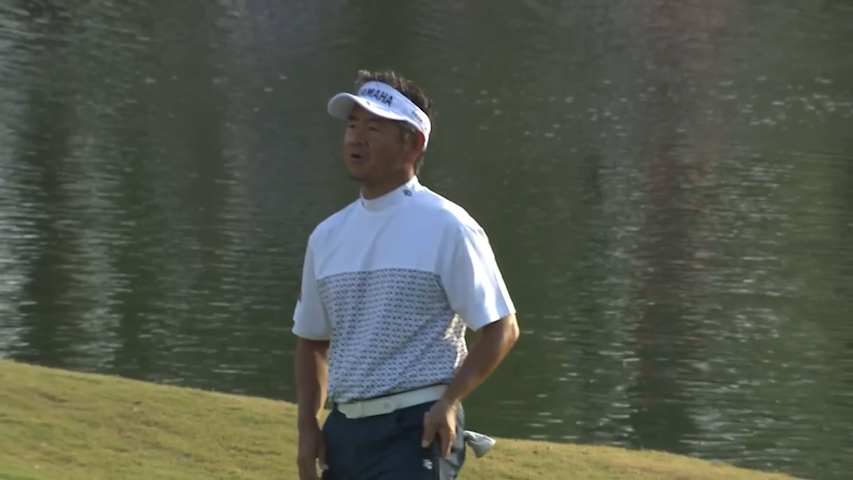 Hiroyuki Fujita buries putt for birdie at Simmons Bank