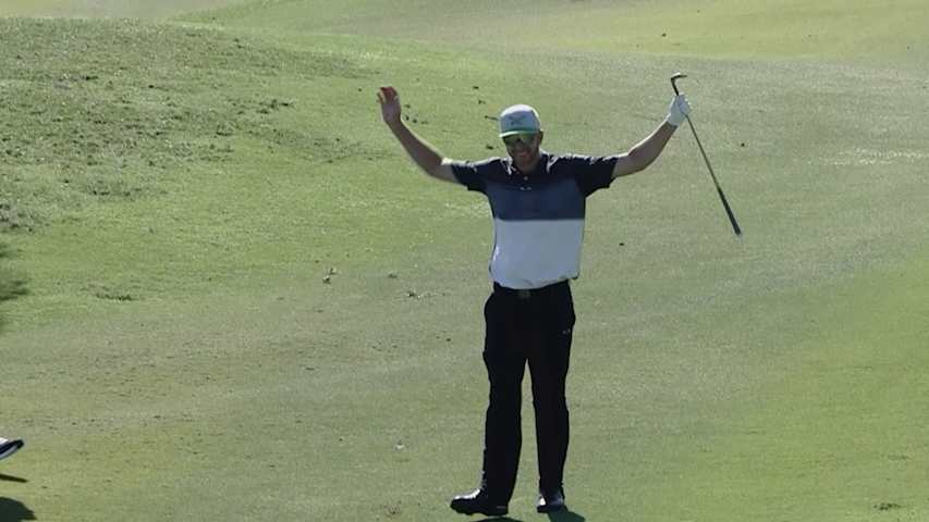 Vince Covello holes-out for eagle for Shot of the Day