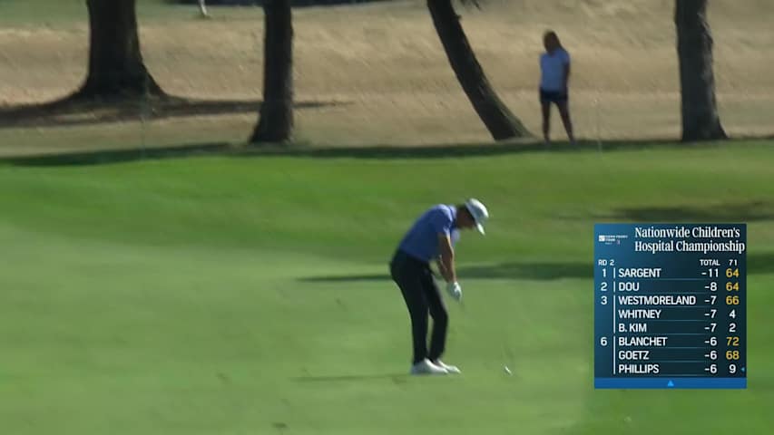 Trent Phillips makes birdie on No. 1 at Nationwide Children's