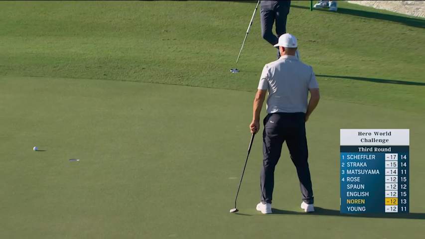 Alex Noren hits 293-yard drive to 10 feet, sets up birdie on No. 14