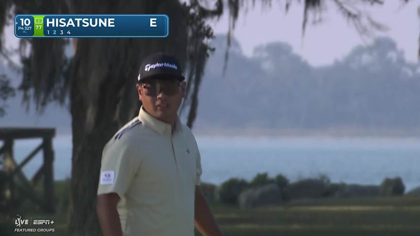 Ryo Hisatsune makes birdie on No. 10 at The RSM Classic