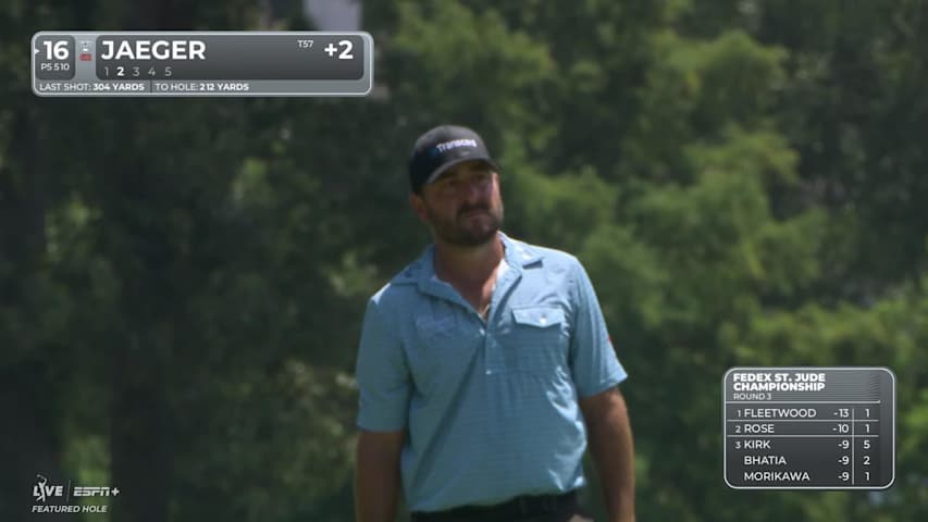Stephan Jaeger makes birdie on No. 16 at FedEx St. Jude
