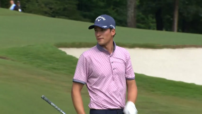 Adrien Dumont de Chassart's impressive second leads to eagle at BMW Charity Pro-Am