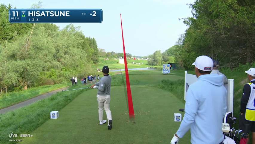 Ryo Hisatsune makes birdie on No. 11 at RBC Canadian