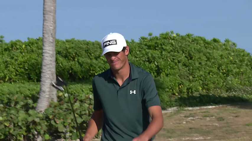 Christo Lamprecht makes birdie at The Bahamas Golf Classic