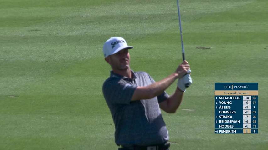 Taylor Pendrith hits 88-yard approach to 9 feet, sets up birdie on No. 9 at THE PLAYERS