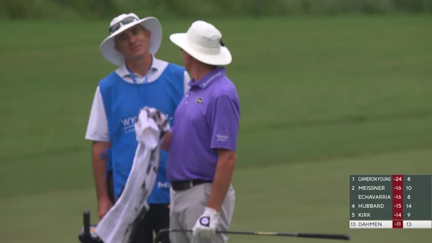 Joel Dahmen surges with hole-out eagle at Wyndham