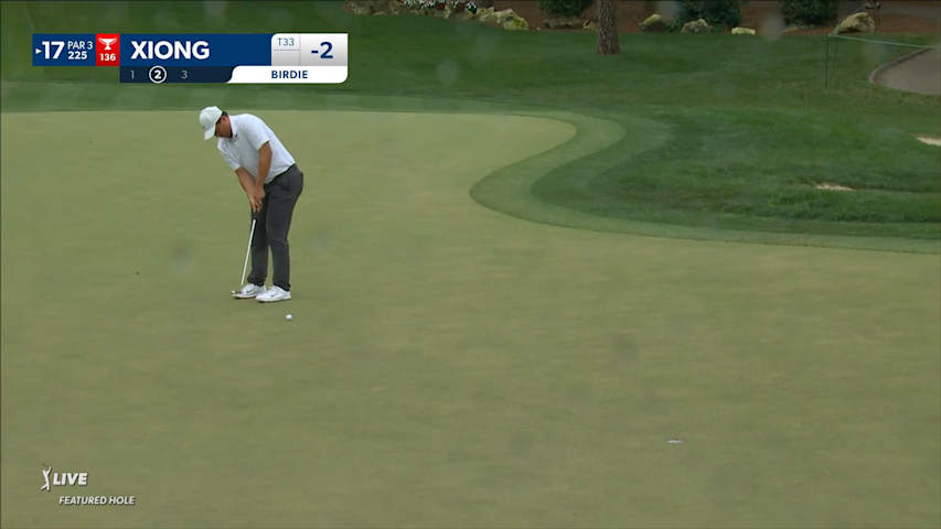 Norman Xiong sinks a 25-foot birdie at Valspar