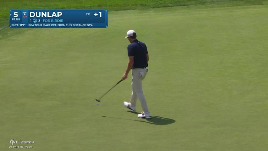 Nick Dunlap makes birdie on No. 5 at Rocket Classic
