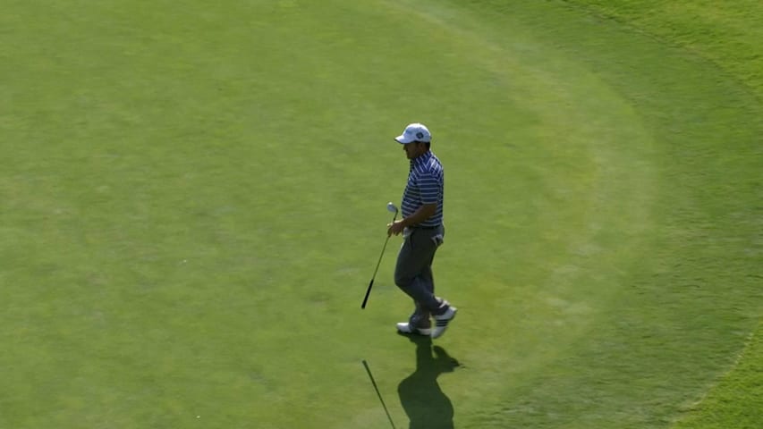 Richard Sterne's chip-in birdie at Mexico Championship