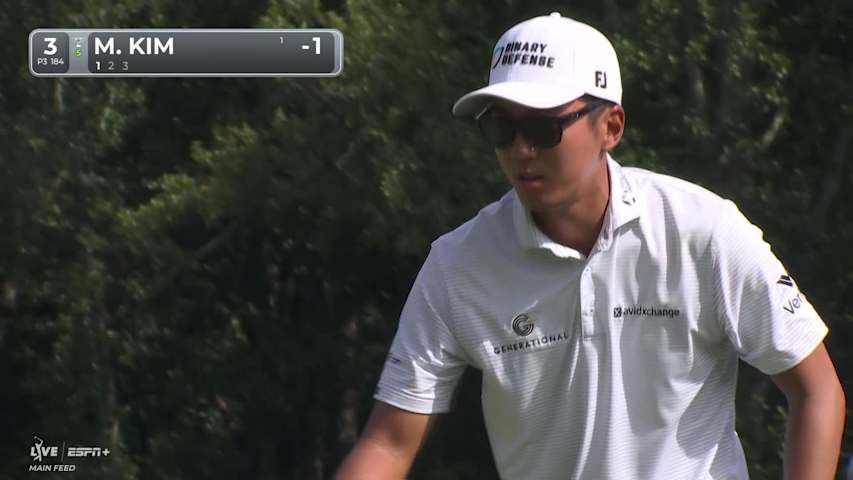 Michael Kim adds another birdie to his card at BMW Championship