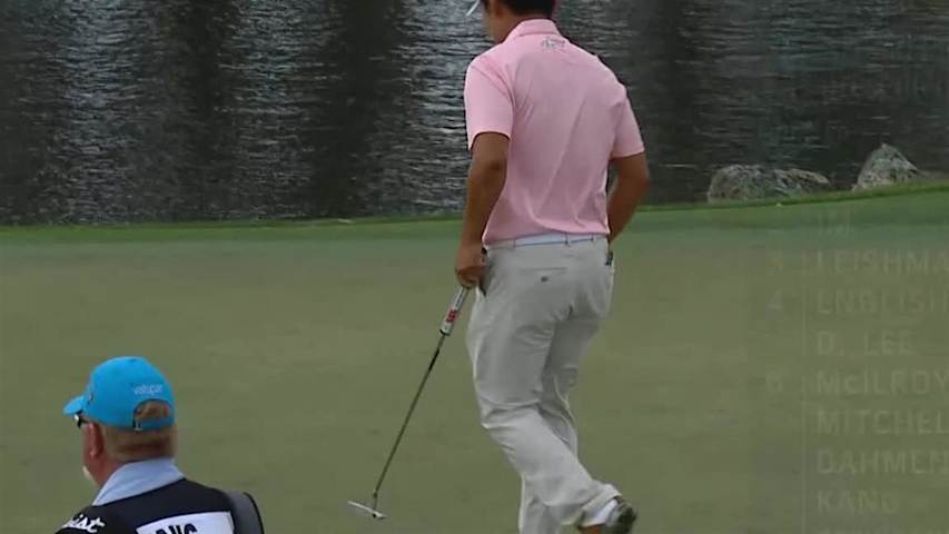 Sung Kang’s birdie putt on No. 13 at Arnold Palmer