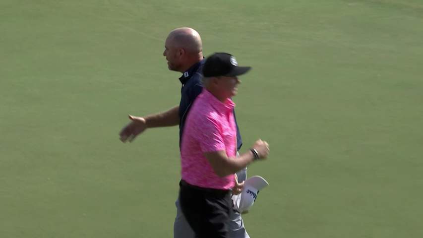 David Bransdon drains birdie putt at Simmons Bank
