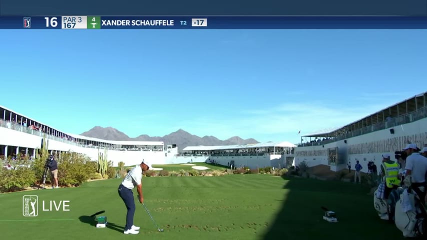 Xander Schauffele’s nice tee shot leads to birdie at Waste Management 