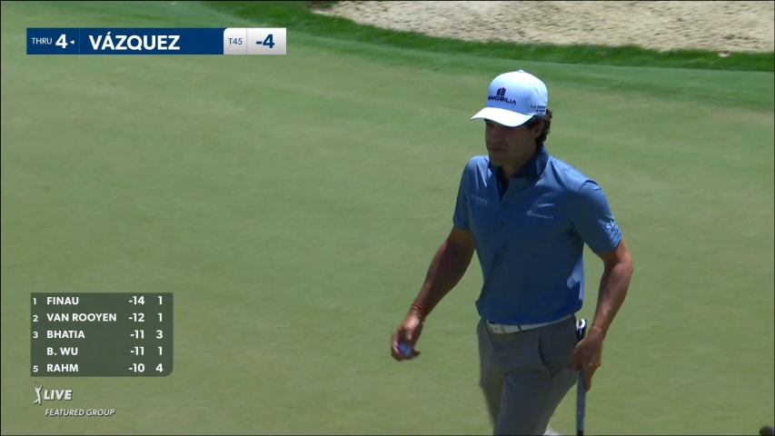 Sebastián Vázquez makes birdie with tee shot to 7-feet at Mexico Open