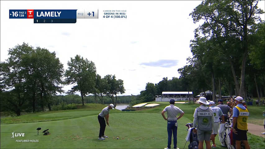 Derek Lamely's quality tee shot yields birdie at John Deere
