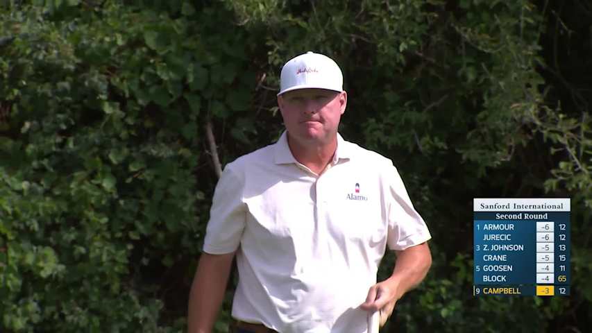 Chad Campbell makes birdie on No. 12 at Sanford International