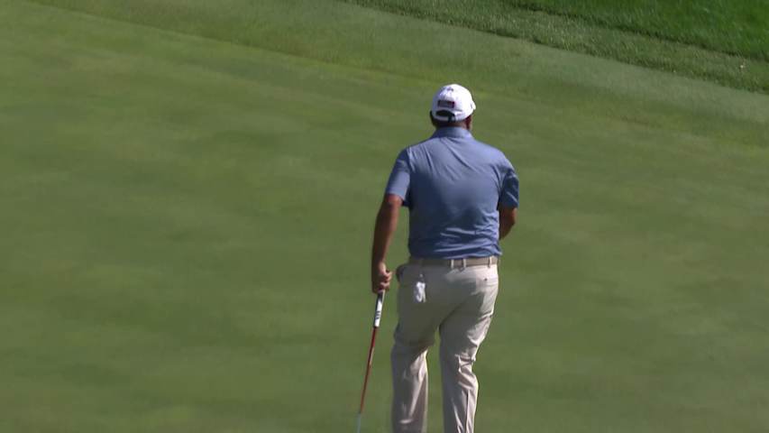 Ricardo Gonzalez makes birdie putt on No. 18 at Kaulig Companies Championship