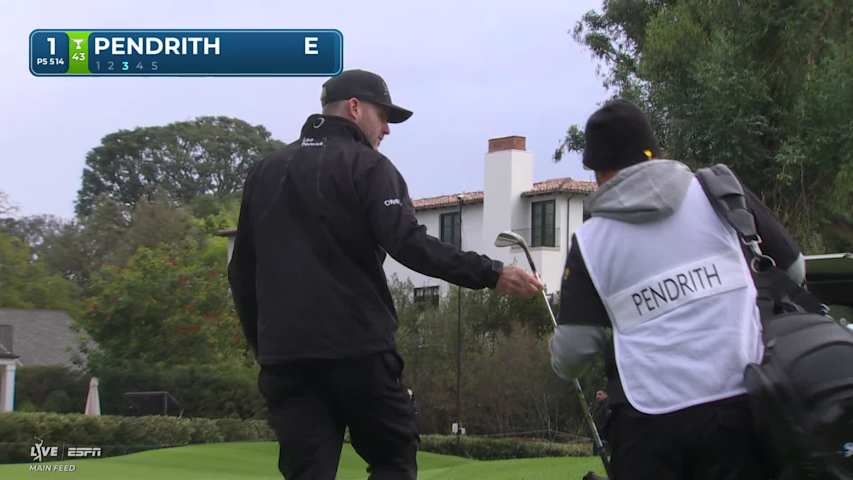 Taylor Pendrith sinks 31-foot birdie putt on No. 1 at The Genesis