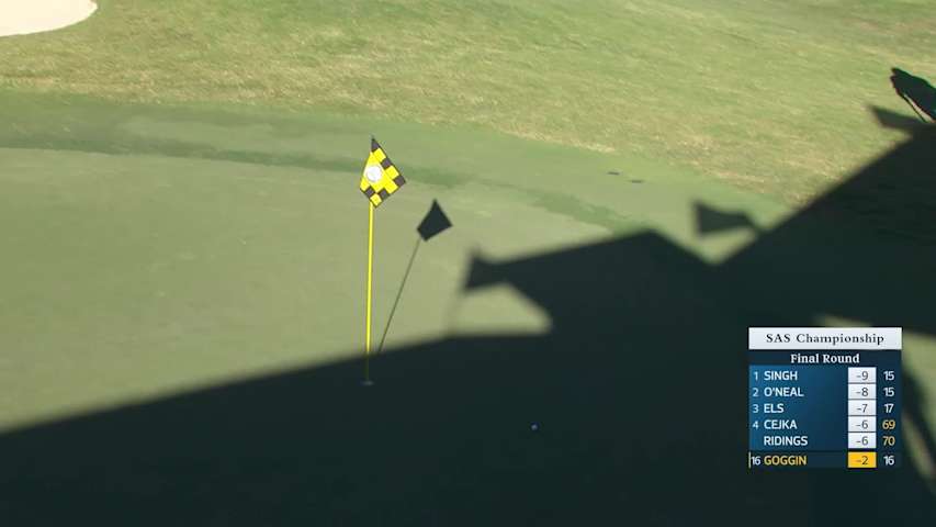 Mathew Goggin makes birdie on No. 17 at SAS Championship